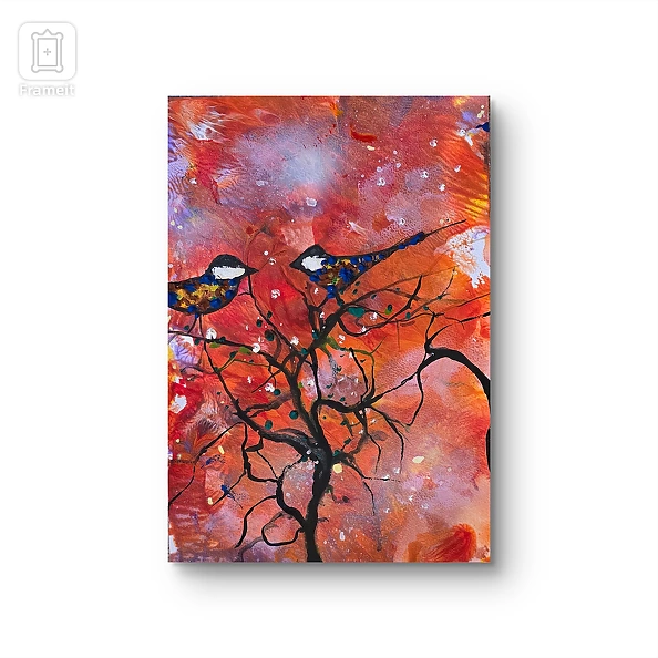 Ewa Mościszko - Watercolor entitled Meetings