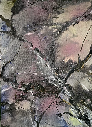 Ewa Mościszko - Watercolor entitled "In the Park".