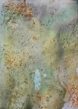 Ewa Mościszko - Watercolor entitled AQUAMARINE