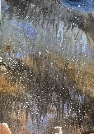 Ewa Mościszko - Watercolor entitled SWAMPS WINTER