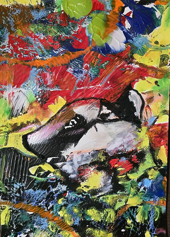 Ewa Mościszko - Akwarela pt. Borsuk