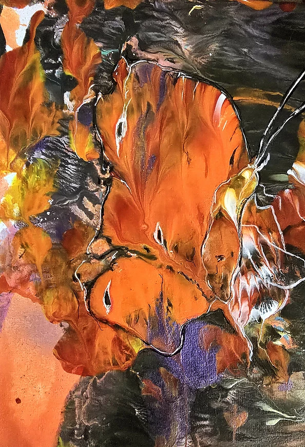 Ewa Mościszko - Akwarela pt. EFEKT MOTYLA 