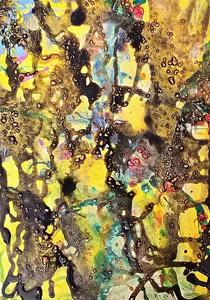 Ewa Mościszko - Watercolor entitled IN THE JUNGLE