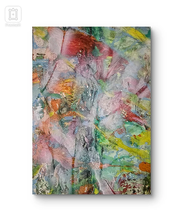 Ewa Mościszko - Watercolor painting entitled Flowers in the Mist