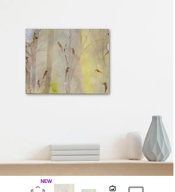 Ewa Mościszko - Watercolor painting entitled Forest Songs