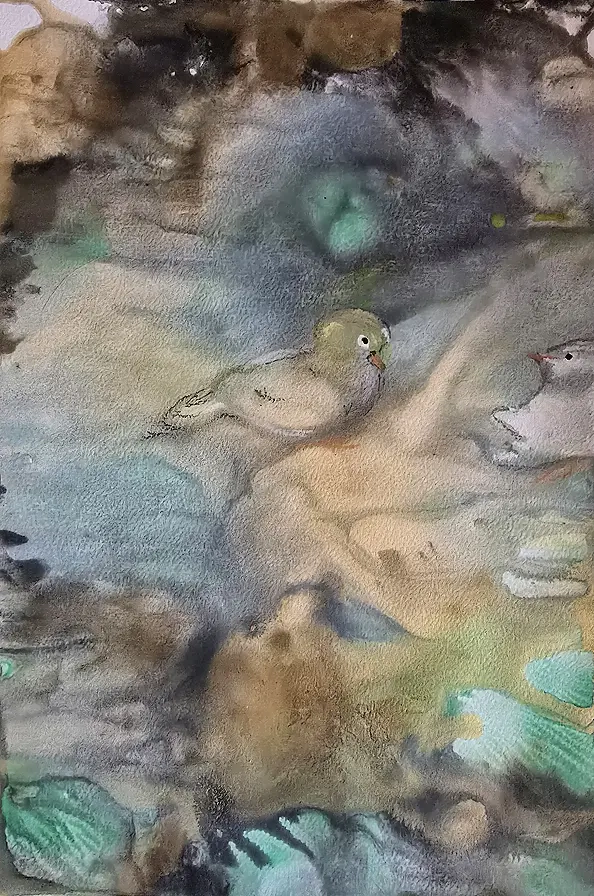 Ewa Mościszko - Akwarela pt Nasze Randez-Vous,  20x30xcm, 8