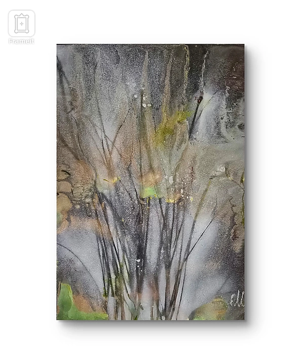 Ewa Mościszko - Watercolor painting entitled Żuławy wistlane