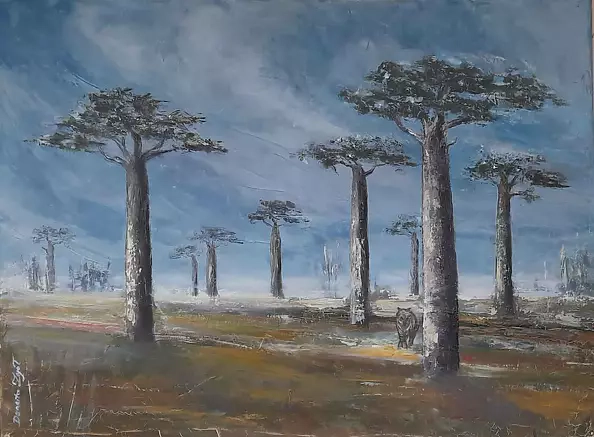 Danuta Zgoł - Avenue of baobabs