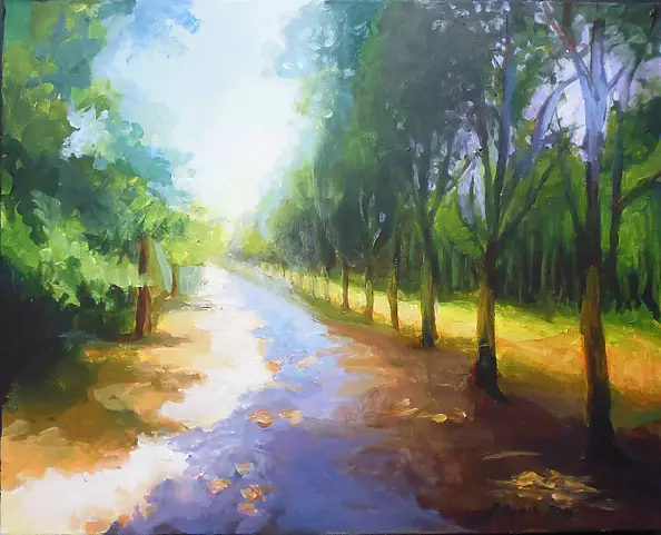 Renata Rychlik - Alley in the July sun