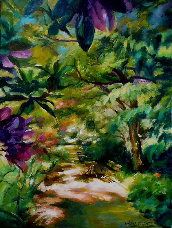 Barbara Gulbinowicz - Aleja w ogrodzie botanicznym