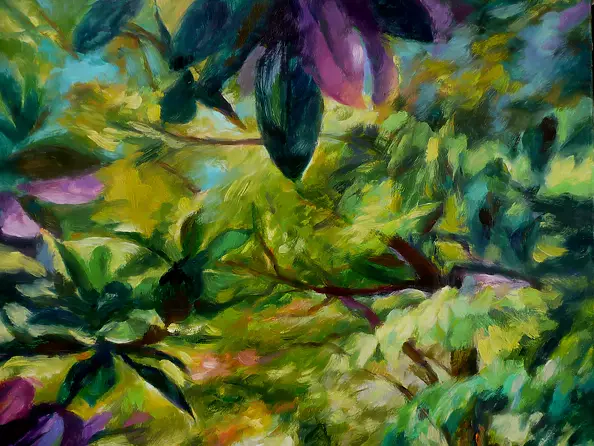 Barbara Gulbinowicz - Aleja w ogrodzie botanicznym