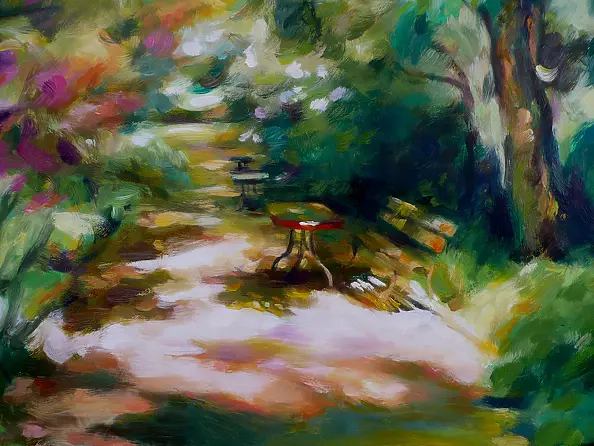 Barbara Gulbinowicz - Aleja w ogrodzie botanicznym