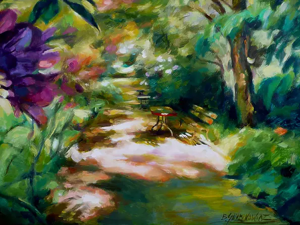 Barbara Gulbinowicz - Aleja w ogrodzie botanicznym