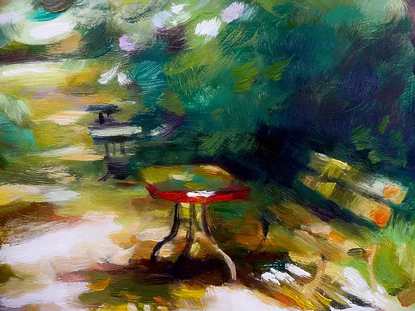 Barbara Gulbinowicz - Aleja w ogrodzie botanicznym