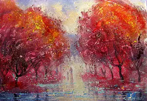 Włodzimierz Draczyński - Alley in the park