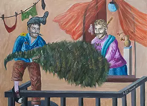   - Alfonsi kradnący choinkę ( z cyklu: alfonsetki )