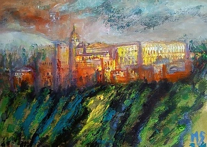 Marzena Salwowska - Alhambra widziana z Polski