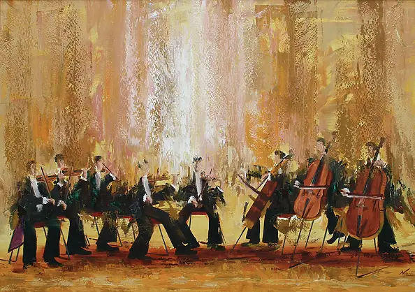 Cyprian Nocoń, Allegretto , Obraz olejny - płótno, 170 x 120
