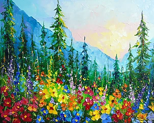 Olha Darchuk - Alpine meadow