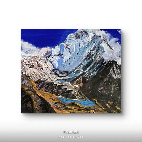Krystyna Mościszko, Alpy, Obraz akrylowy - płótno, 50 x 40