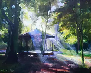   - Gazebo on Krakow's Planty