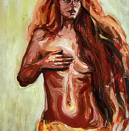 Marek Luzar, Amazon, Амазонка,  - папір, 70 x 100