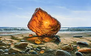 Marek Rużyk, История Эмбер, Масляная картина - холст, 80 x 50