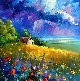 Olha Darchuk - Among the flowers and clouds