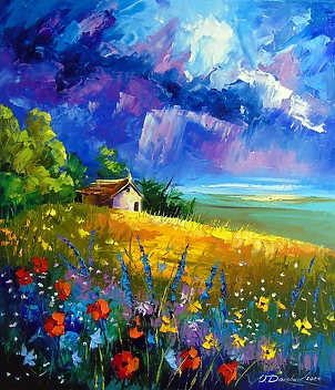 Olha Darchuk - Among the flowers and clouds