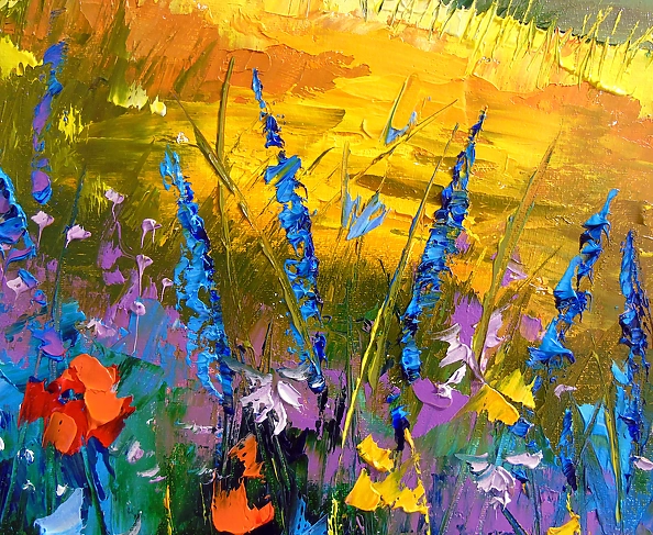 Olha Darchuk - Among the flowers and clouds