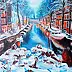 Krystyna Mościszko - Amsterdam zimą 