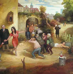 Jarosław Miklasiewicz, Datek, Obraz olejny - płótno, 81 x 60