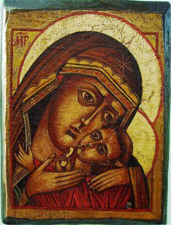 Tadeusz Zieliński - Icon - Virgin and Child