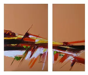 Dorota Łaz - Abstraction in oranges