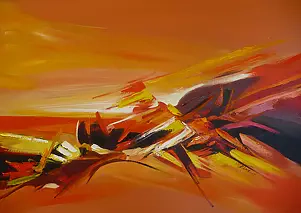 Dorota Łaz - Abstraction in oranges