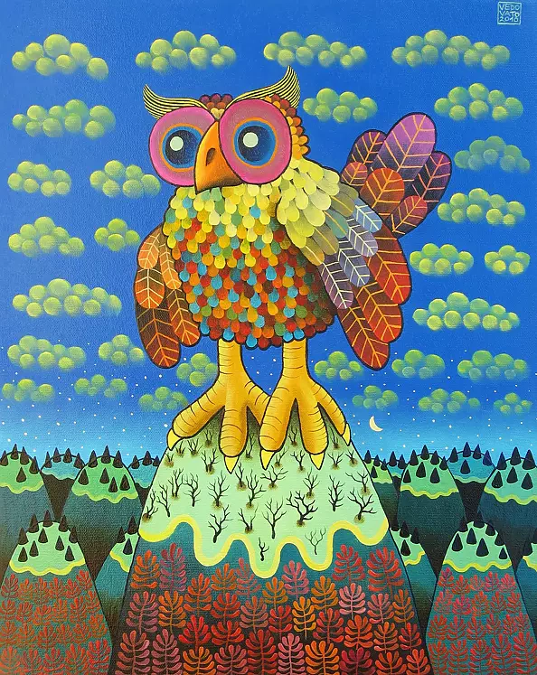 Guido Vedovato - Owl in the snow