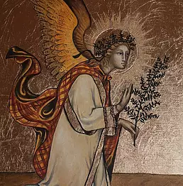 Anna Kloza Rozwadowska - Anioł Gabriel według Simone Martiniego