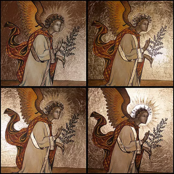 Anna Kloza Rozwadowska - Angel Gabriel according to Simone Martini