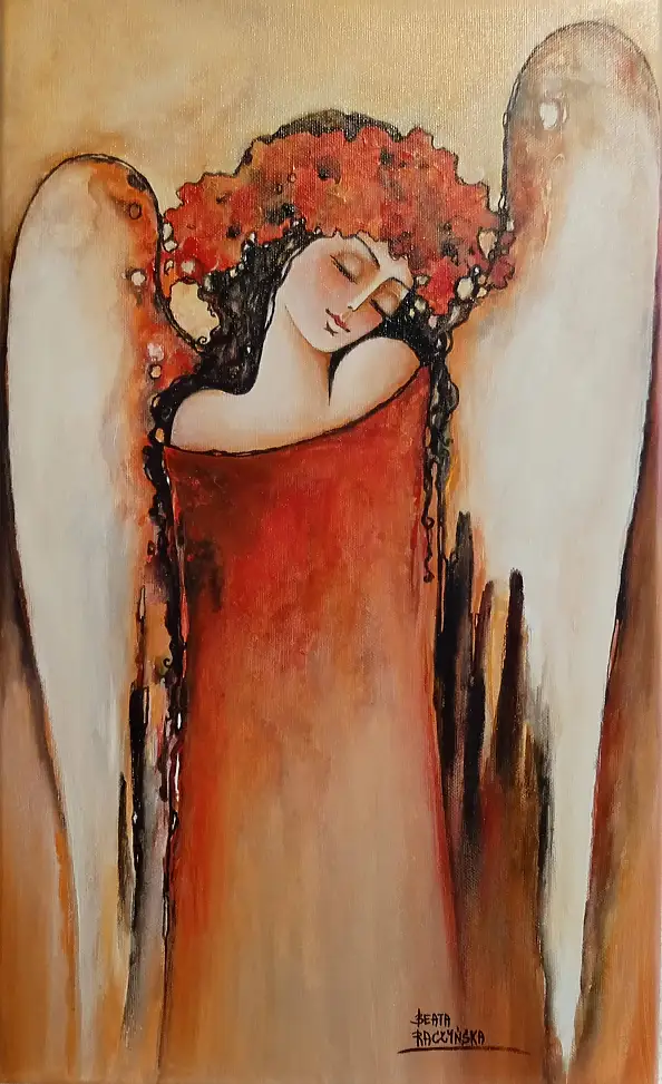 Beata Raczyńska, Angelo Makowianka, Dipinto acrilico - tela, 30 x 60