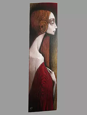 Jolanta Karczewska-Mełnicka - Anioł Pallido drewno 101 cm / 28 cm