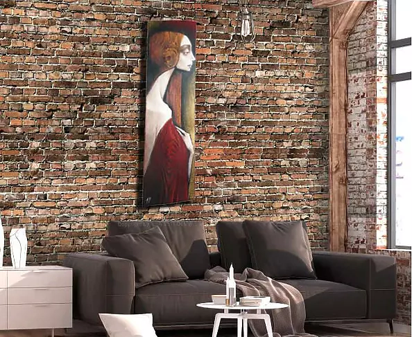 Jolanta Karczewska-Mełnicka - Angel Pallido wood 101 cm / 28 cm