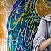 Anna Kloza Rozwadowska - Guardian Angel with stained-glass wings