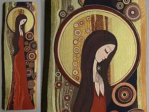 Stanisław Polaniak - Anioł Ukojenia ... Ikona Autorska brązem pisana...