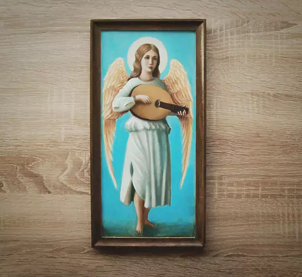 Pracownia Artefakty - Angel playing the lute