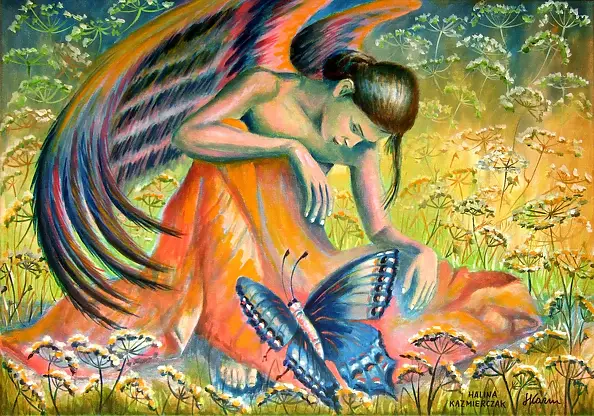 Halina Kaźmierczak - Anioł i motyl