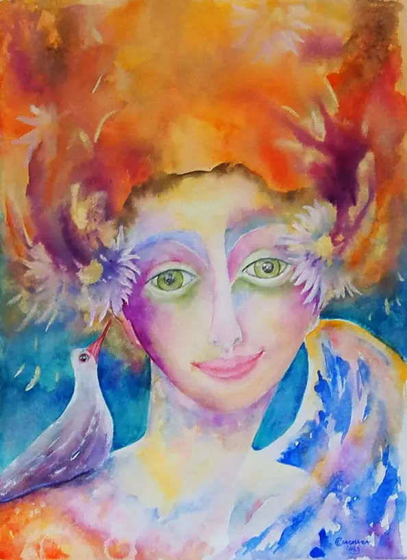 Elżbieta Czachara - Anioł i ptak