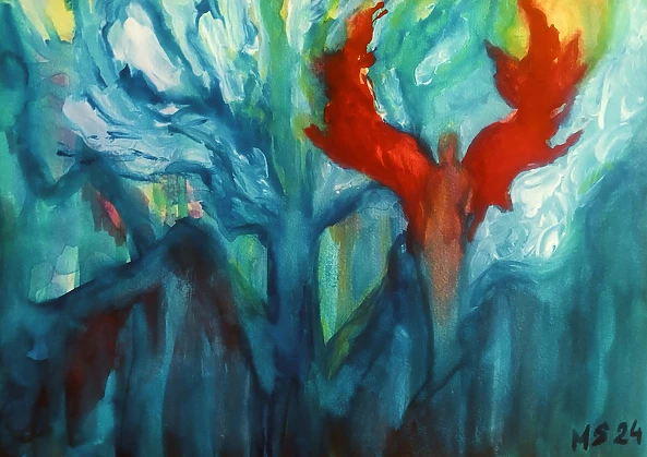 Marzena Salwowska - The angel coming to block the way of the prophet Balaam