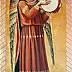Malwina Wójcik - Angel Performing Music - painted on the basis of a Fra Angelico's Tabernakulum Linaiuoli from 15 c