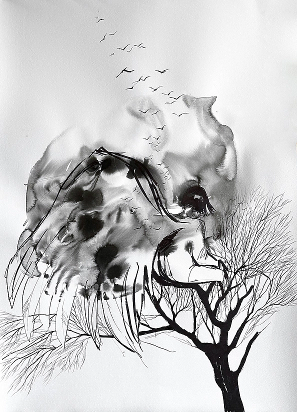 Adriana Laube - "Angel in the Tree"