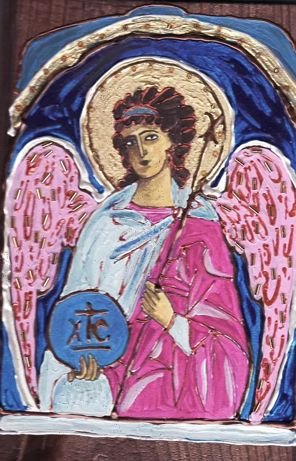 Ewa Pluskiewicz - Angel with pink wings